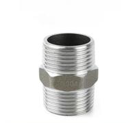 Connessione filettata esagonale variabile, 1/8 1/4 3/8 1/2 3/4 1" Raccordo for tubo in acciaio inossidabile 304 con nipplo esagonale maschio(1-1/2")