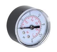 Connessione Posteriore del Manometro, Manometro Assiale, Quadrante BSPT Stabile 1/8 di Pollice Misurazione Accurata della Pressione 'aria, 'olio e 'acqua (0-15 psi, 0-1 bar)