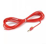 Connessioni elettriche ad alta capacità, connettori a banana a collegamento rapido, disponibili in dimensioni standard con cavi flessibili (5 m rosso)