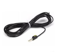 Connessioni elettriche ad alta capacità, connettori a banana a collegamento rapido, disponibili in dimensioni standard con cavi flessibili (5 m, nero)