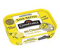 Connétable Olio Extravergine di Oliva Limone Sardine - Scatola da 98g Scolato