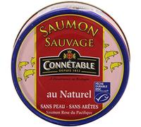 Connétable Saumon Sauvage au Naturel La Boîte de 160 G, 112 g Net Egoutté - Lot de 6