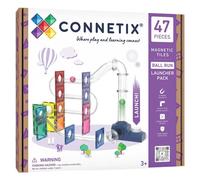 CONNETIX Piastrelle Magnetiche Pista Biglie Launcher Pack, 47 Pezzi