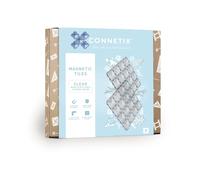 Connetix - 2 Clear basisplaten 30 x 30 cm - magnetisch constructiespeelgoed