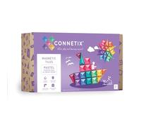 Connetix Tessere Magnetiche Pastello Quadrate 64 Pezzi