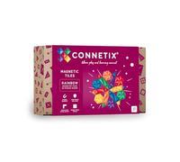 CONNETIX Piastrelle Magnetiche Arcobaleno Pacchetto Geometria, 30 Pezzi