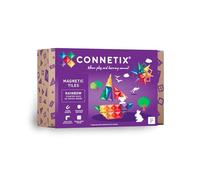 CONNETIX Piastrelle Magnetiche Arcobaleno Pacchetto Iniziale, 60 Pezzi