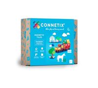 CONNETIX Piastrelle Magnetiche Arcobaleno Pacchetto Movimento, 24 Pezzi