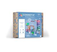 CONNETIX Piastrelle Magnetiche Pastello Pacchetto Ball Run Espansione, 80 Pezzi