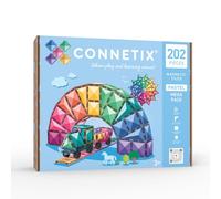CONNETIX Piastrelle Magnetiche Pastello Pacchetto Mega, 202 Pezzi | Il set definitivo per creazioni su larga scala, costruzione collaborativa e gioco libero infinito. Dai 3 anni.