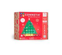 CONNETIX Piastrelle magnetiche per albero di Natale, edizione speciale, 71 pezzi