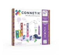 CONNETIX Piastrelle Magnetiche Pista Biglie Launcher Pack, 47 Pezzi
