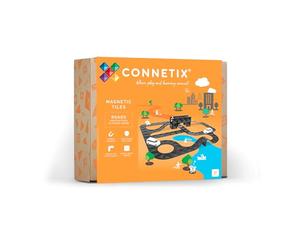 Connetix Piastrine Magnetiche Strade Set Creativo, 48 Pezzi
