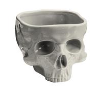 Connetti alla testa morti per tavoletta per la testa del cranio con tetto a snervazione del cranio | Snack in ceramica di Halloween per festa | Guscio di cranio inquietante come decorazione da tavola,