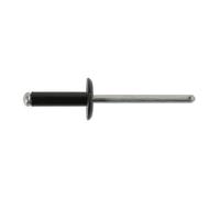 Connetti Rivetti Neri Con Flangia Grande 4.8mm x 14mm 100pc 32892