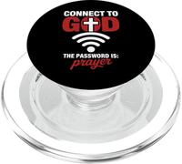 Connettiti a Dio La Password è Preghiera Fede Cristiana PopSockets PopGrip per MagSafe