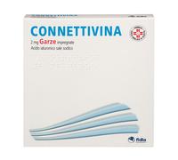 Connettivina 2mg Garze 10 x 10 Impregnate 10 Pezzi