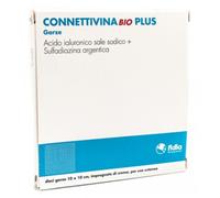 Fidia Connettivina Bio Plus Garze 10x10 Trattamento Ferite 10 pz