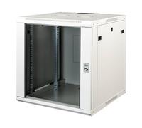 Connetto CO1912UPH - Armadio rack 19" 12 unita' da muro per reti mm (a)640 x (l)600 x (p) 450 mm colore grigio porta vetro