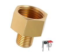 Connettore 1/2" RH x 1/4" LH per Bombole di Gas, Adattatore Ottone per GPL Cucine a Gas, Fornelli, Grill e Attrezzature da Campeggio, Raccordo di Sostituzione Sicuro, Facile Installazione, per Esterno
