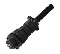 Connettore 2-7 pin per MS3106A 14S Connettore circolare industriale per saldatrice TIG Torcia Apparecchiatura ferroviaria Assemblaggio elettronico Shell in lega di alluminio da -55 °C a 125 °C