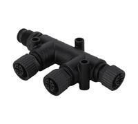 Connettore 2000 T 4 porte 5 pin filettatura M12 IP67 for NMEA 2000 (N2k) (Tee) Connettore a T for Garmin for Lowrance for Simrad