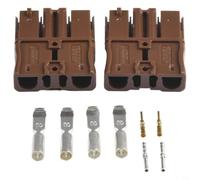 Connettore a 2 poli 75 A 600 V per carrelli elevatori e batteria al litio | Morsetti in rame rivestito in argento, UL94V-0, ignifugo, alloggiamento robusto in PC, compatibile con SBS75X