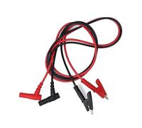 Connettore a banana di alta qualità da 4 mm per il fissaggio del cavo di misurazione per test multimetro elettrici. 108 cm lunghezza totale 100 cm cavo