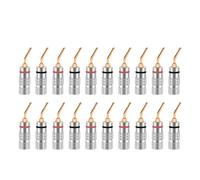 Connettore a banana for cavo altoparlante placcato oro da 20 pezzi, 2 mm, connettore di bloccaggio for viti a filo angelo