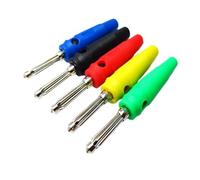 Connettore a banana impilabile senza saldatura a vite ad alta corrente maschio 32A da 5 pezzi 4mm(1Pcs x 5color)