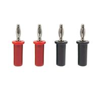 Connettore a banana placcato in nichel for cavo altoparlante a banana a forma di lanterna da 20 pezzi da 4 mm(20 Red)