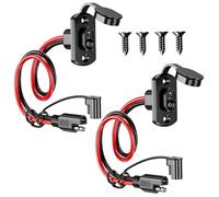 Connettore a batteria SAE, connettore SAE da 2 pcs, spina da maschio da 12 V al cavo della presa femmina, batteria impermeabile per pannello solare, generatore