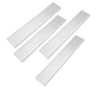 Connettore a binario in alluminio, 200 mm, per montaggio di impianti solari | Set di 4 pezzi, su misura per profili da 40 x 40 mm, antiscivolo grazie alla scanalatura centrale, facile installazione