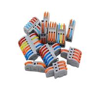 Connettore a cablaggio rapido con uscita multipla da 1 ingresso Cavo di cablaggio sdoppiatore universale Contenitore a pressione Morsettiera domestica combinata SPL 222(NV-F13O)