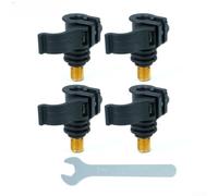 Connettore a cambio rapido per pesca alla carpa, 4 pezzi, antiruggine | Design a cambio rapido, rivestimento antiruggine, adatto per canne da pesca, banca, buzzer, attrezzatura essenziale per la