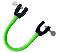 Connettore a clip per snowboard con supporto per corda elastica, strumento leggero e portatile per migliorare la stabilità e il controllo per l'allenamento degli sci (verde chiaro)