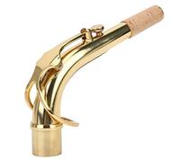 Connettore a Collo Curvo da 2,45 Cm per Sassofono Contralto - Adatto a Sassofoni Contralto in Ottone con Finitura Dorata, Anticata e Bronzo (Color oro)