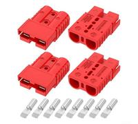 Connettore a connessione rapida da 120 A, 600 V, per cavi da 2-6 AWG, terminali in rame placcato argento con alloggiamento per PC per camper per atv marine, verricello per rimorchio e sistemi di