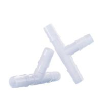 Connettore a denti in plastica a 3 vie per acquari e sistemi di fluidi, accessorio per tubo a T durevole (1 pezzo, 17,5 mm)