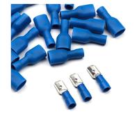 Connettore a forcella isolato, 100 pezzi blu FDFD2-250 MDD2-250 terminali a crimpare a forcella femmina maschio isolati 1,5-2,5 mm2