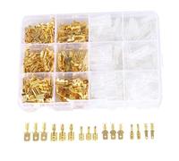 Connettore a forcella isolato, 300 pezzi di terminali elettrici a forcella a crimpare 2,8/4,8/6,3 mm femmina/maschio con manicotti isolati