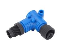 Connettore a gomito a 90 gradi per NMEA2000, terminale marino resistente all’acqua IP67 M12 5 pin a 90°, compatibile con le reti Lowrance Simrad B&G Navico per cavo dorsale per