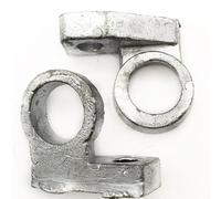 Connettore a gomito per posta della batteria, connettore terminale per batteria auto con struttura in metallo, design a gomito compatto da 2,4 pollici per i terminali delle batteri