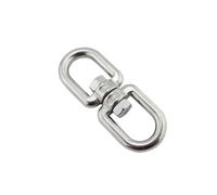 Connettore A Grillo Girevole A Doppia Estremità Da 5 Pezzi For Appendere | Design con occhi a doppia estremità, funzione girevole, materiale inossidabile for una maggiore durata(M10)