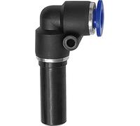 Connettore a L, nipplo 8 mm » serie blu «, per tubo esterno Ø 8 mm, pressione di lavoro max. 15 bar, plastica