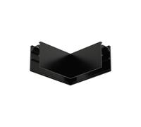 Connettore a "L" Piana per Binario Magnetico a Superficie/Sospeso Nero
