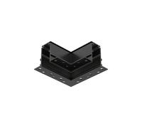 Connettore a "L" Piana per Binario Magnetico da Incasso - Nero