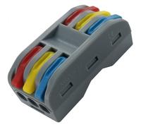 Connettore a leva per cavi 3 fori per lato - 30pz