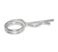 Connettore a molla, 7,0 mm x 150 mm, 2 pezzi, doppia versione in acciaio inox secondo DIN 11024 A4 NIRO, Nirosta per un foro Ø 8,0 mm