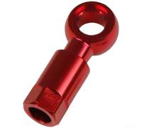 Connettore a oliva in lega di alluminio progettato con precisione per kit di montaggio Banjo, accessorio per tubo freno a disco idraulico con finitura anodizzata per una maggiore durata e resistenza